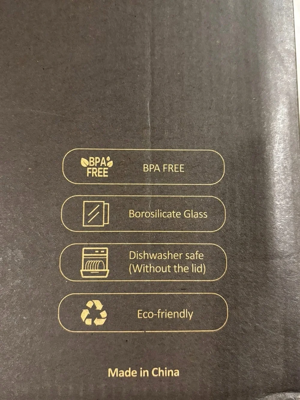 50 oz Glass Water Bottles with Silicone Sleeve,Glass 50 Ounces, Black